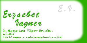 erzsebet vagner business card